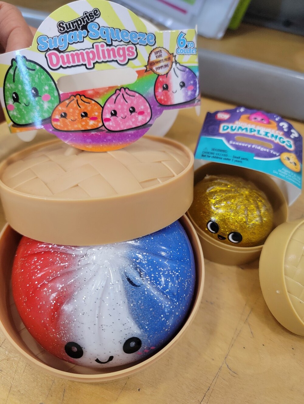2pcs RARE Sugar Squeeze Dumplings And Mini Gold Dumplings